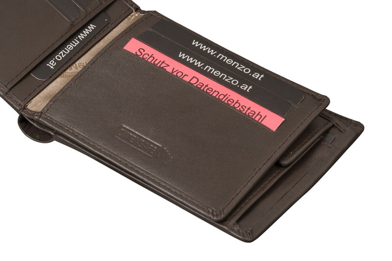 Menzo 7011 Herrenbörse  braun / Nappaleder