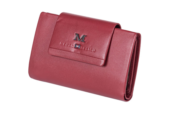 Menzo 7033 Damenbörse rot / Nappaleder