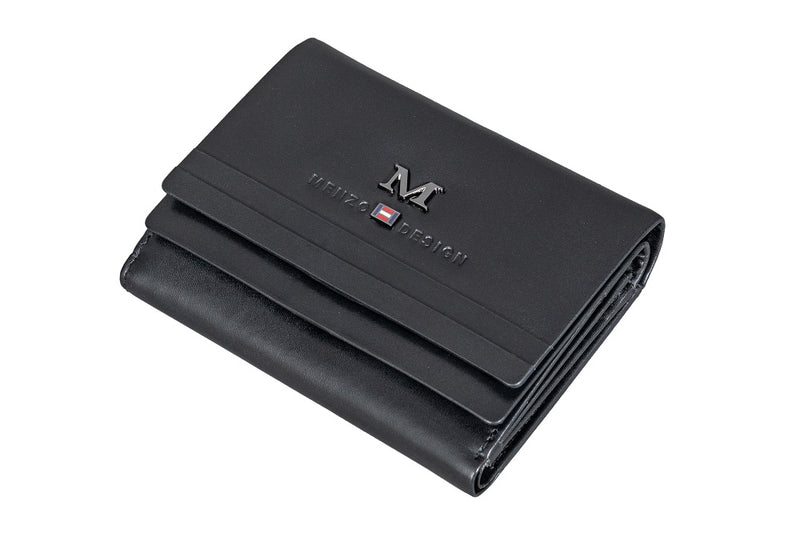 Menzo 7014 Damenbörse schwarz / Nappaleder