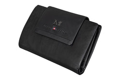 Menzo 7033 Damenbörse schwarz / Nappaleder
