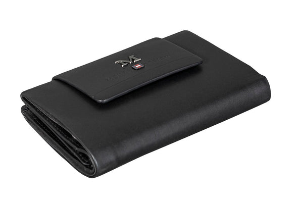 Menzo 7033 Damenbörse schwarz / Nappaleder
