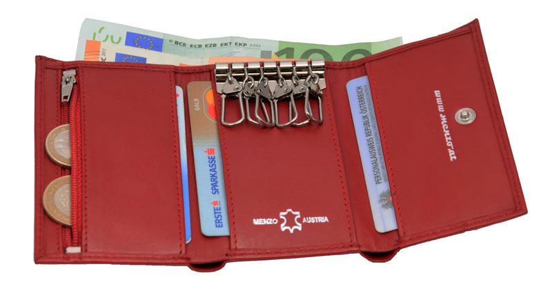 Menzo 944 Schlüsseletui Nappaleder/rot