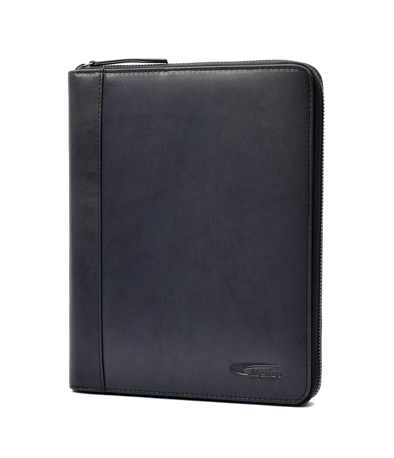 MB46D Dokumenten & Tabletmappe A5 Rindsleder/blau