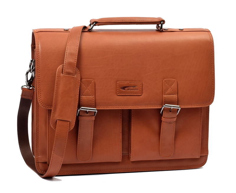 MB2D - 15,6 Zoll Aktentasche Rindsleder/cognac