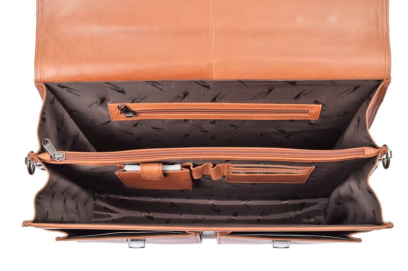 MB2D - 15,6 Zoll Aktentasche Rindsleder/cognac