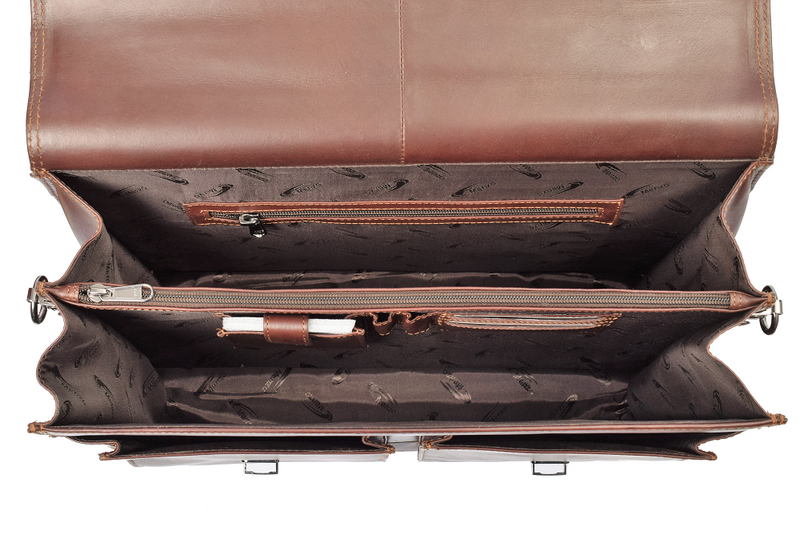 MB2D - 15,6 Zoll Aktentasche Rindsleder/braun