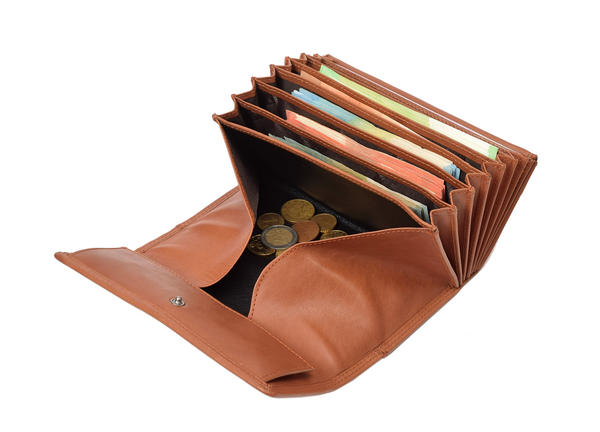 Menzo 976D Kellnerbörse mit Doppelnaht Rindsleder/cognac B2B