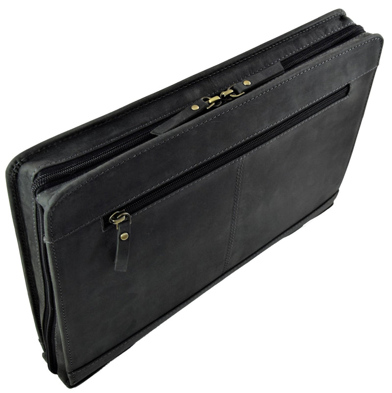 Menzo MB24 Schreibmappe A4 Büffelleder/schwarz